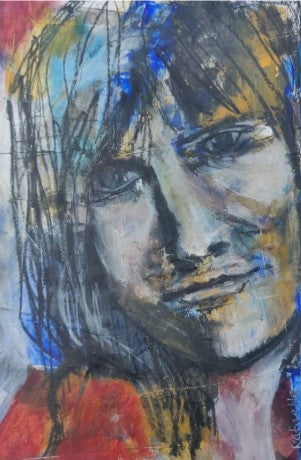 Meet Gilda, My Gifted Friend, mixed media on paper 19 x 29 cm