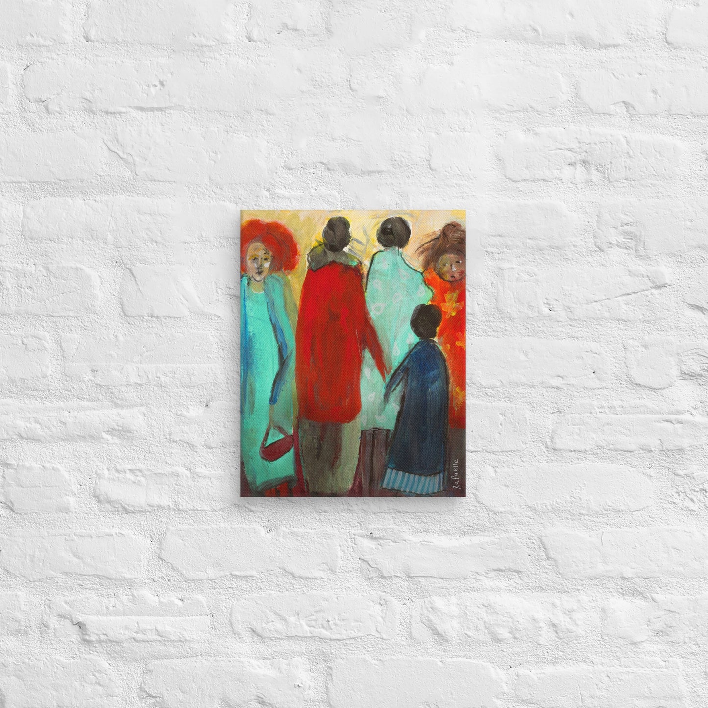 Feeling seen on Canvas 11 x 14 inch